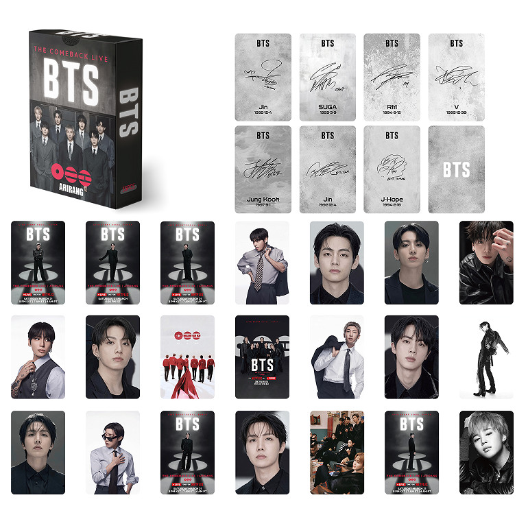 55pcs/box JungKook SEVEN Yes Solo Album Photocards BT-S Lomo Cards