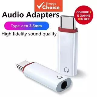 Adaptador De Fone De Ouvido Tipo C Para 3.5 Mm Conversor De Áudio Auxiliar USB De 3.5 Jack iPhone 15 Samsung em Oferta na Shopee