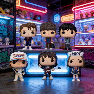 Nova Stranger Things Dustin Steve Eleven Robin Suzie Eddie Max Will Mike Figura De Vinil Modelo Boneca
