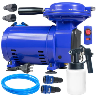 Compressor de Ar Direto Profissional Bivolt 50psi 250W 1700RPM Com Pistola e Mangueira PRO-03C PDR em Oferta na Shopee