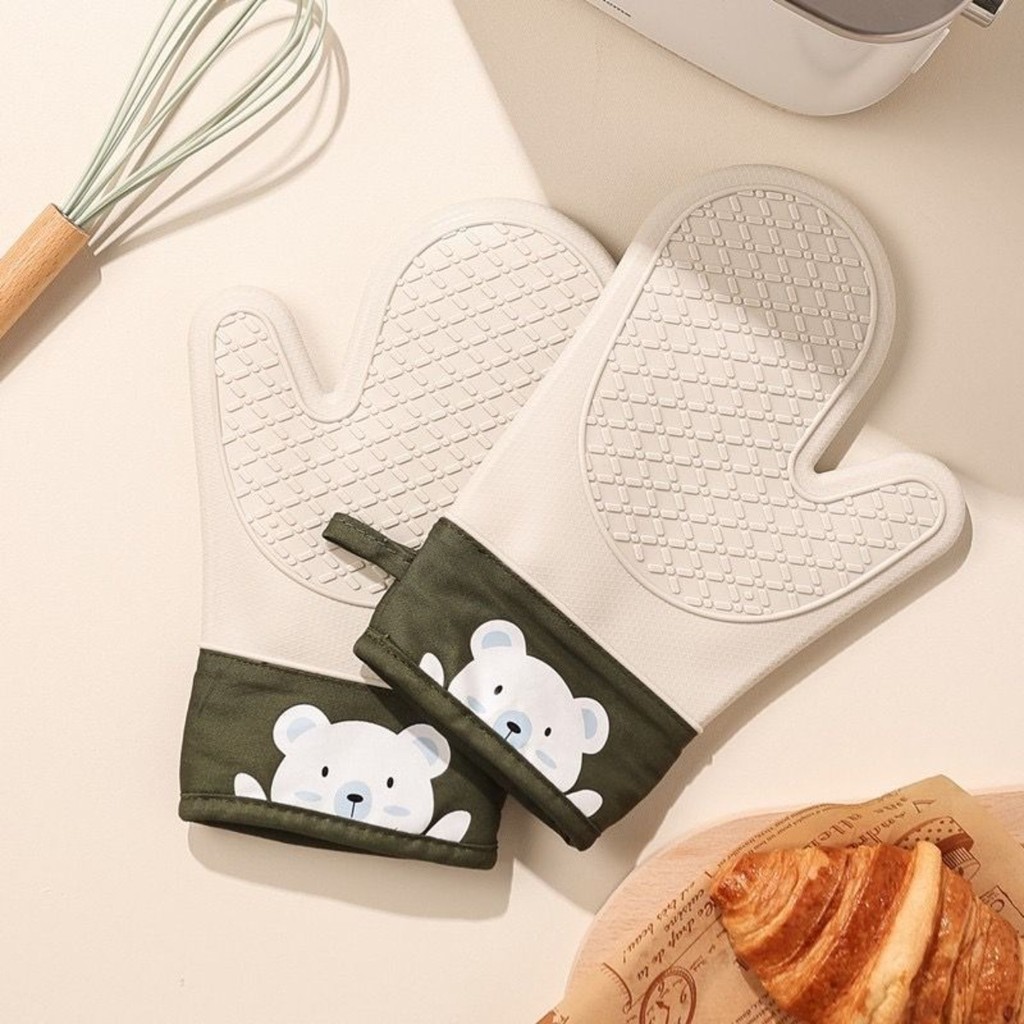 Luva Silicone Térmica Isolada Anti-Queimadura Espessado Cozi