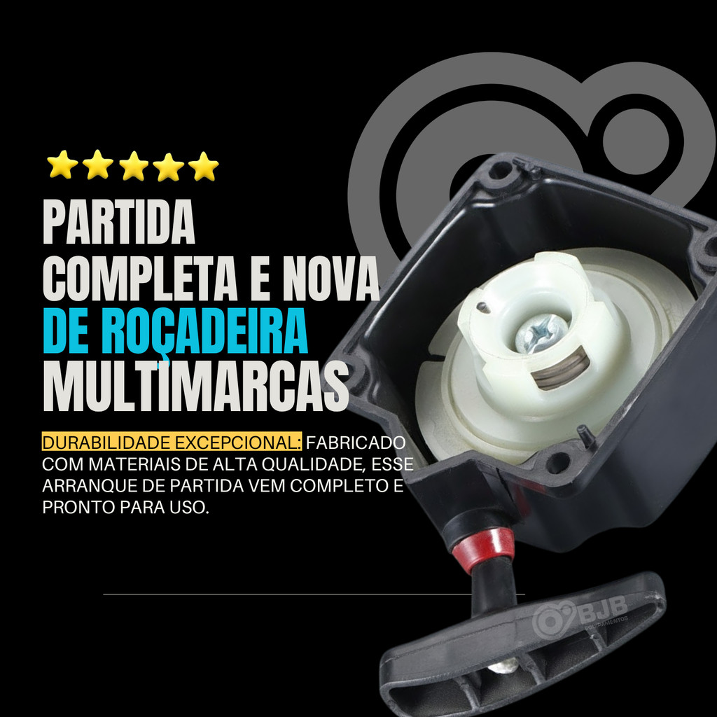 Partida Retrátil Roçadeira 43cc 52cc 63cc Para Vulcan, Toyama