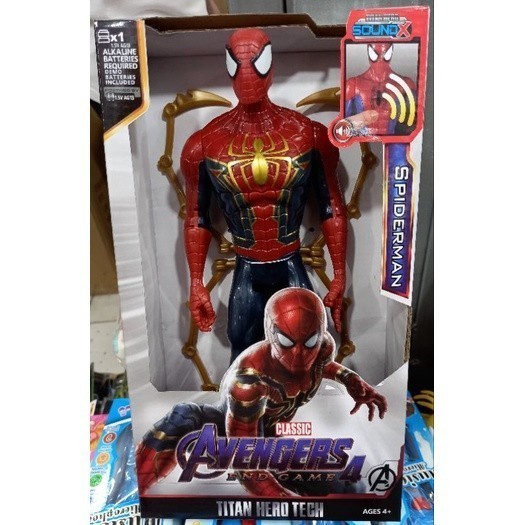 Boneco Homem Aranha Com Garras 30cm Com Som E Luz | Shopee Brasil