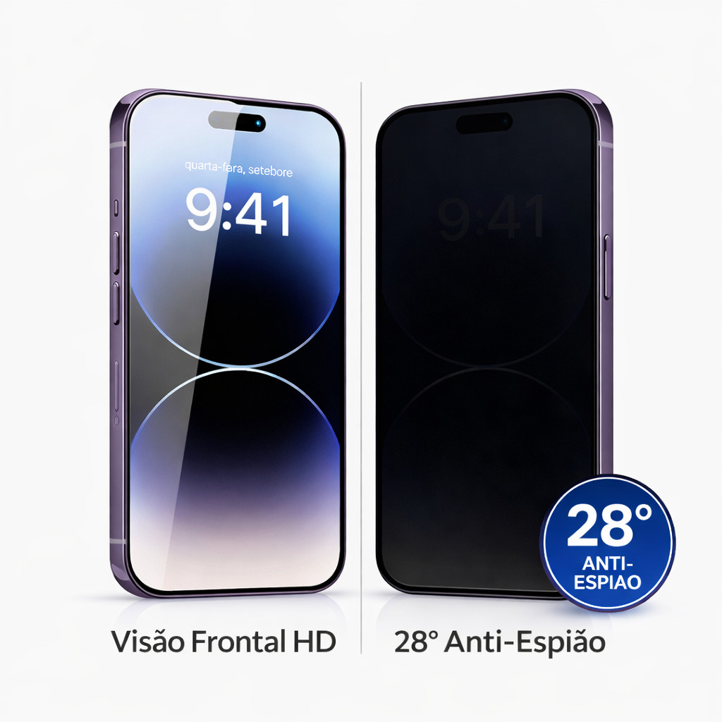 Película de video para Privacidade iPhone 11/12/13/14/15 /16/17PRO MAX/XR/XS MAX Todos Modelos Privacidade Para Ios