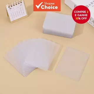 10pcs Toploader Capa De Cartão Grosso Protetor Fotográfico , Mangas Internas Suporte De Jogo Transparente em Oferta na Shopee