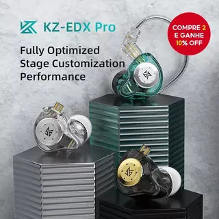 KZ EDX Pro Fones de Ouvido Dinâmicos Intra-Auriculares HiFi Fones com Fio Graves Estéreo para Jogos Música Plugues em Oferta na Shopee