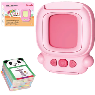 Brinquedo Infantil Cardkids Educacional Brincando Aprenda Palavras Em Inglês Criança Com Som Kizumba em Oferta na Shopee