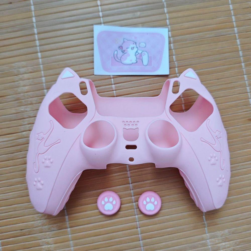 Conjunto De Controlador CHINK, Com Adesivo Tampa De Aperto De Polegar, Gato Para PS5