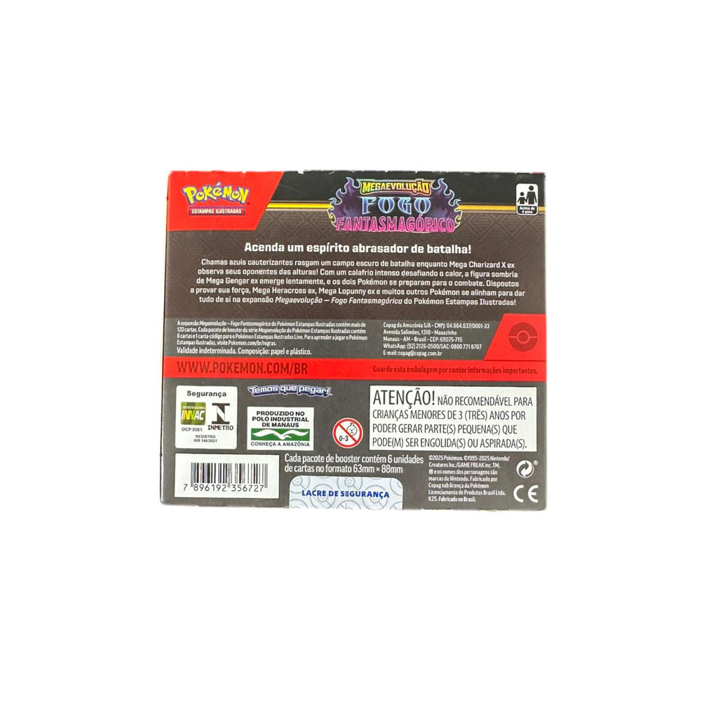 Box Display Pokemon Me02 Fogo Fantasmagorico 216 Cartas | Shopee Brasil