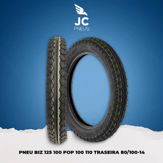 Pneu Biz 125 100 pop 100 110 Traseira 80/100-14 em Oferta na Shopee