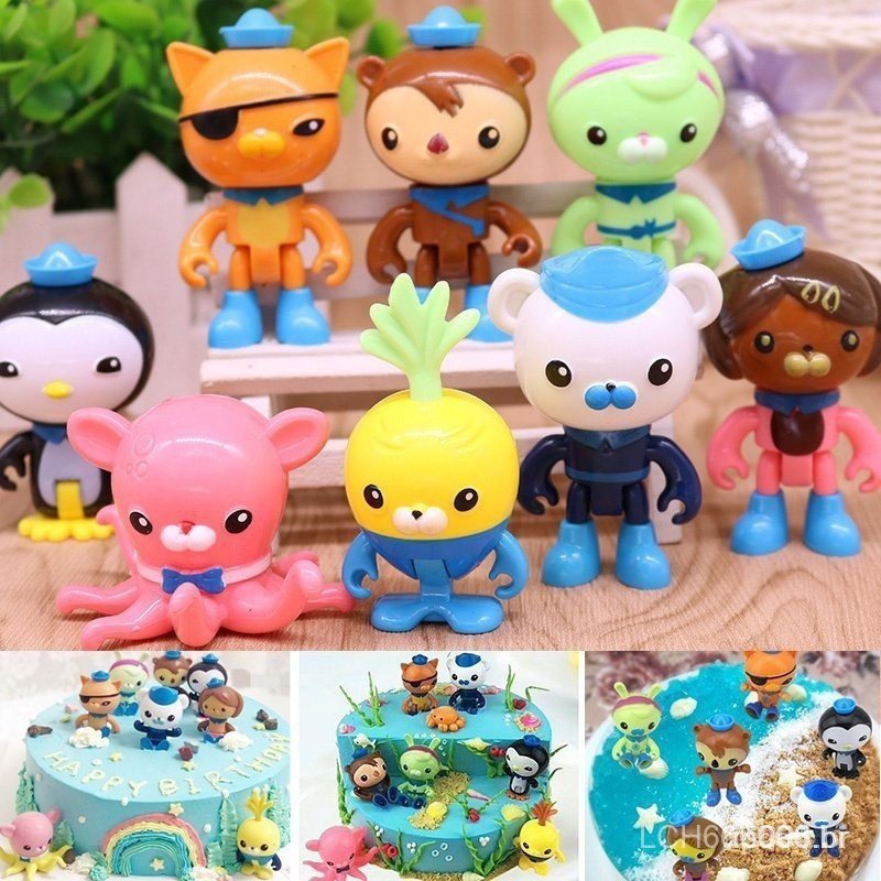 8pcs Brinquedos Infantis Os Octonauts Bonecos Buck Figura de Ação ...