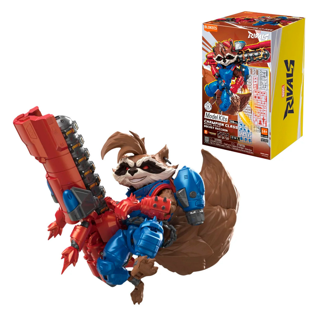 MARVEL - rakutan09 Boneco Articulado Montável Blokees Marvel Rivals CC09 Rocket