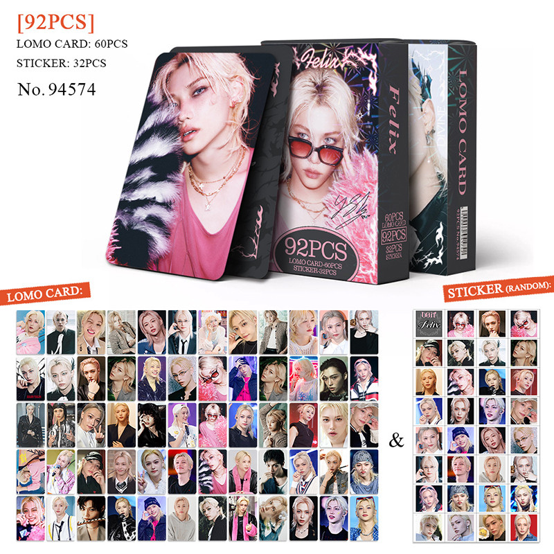 92 Pçs/Caixa Stray Kids Photocards DO IT KPOP FELIX Seungmin