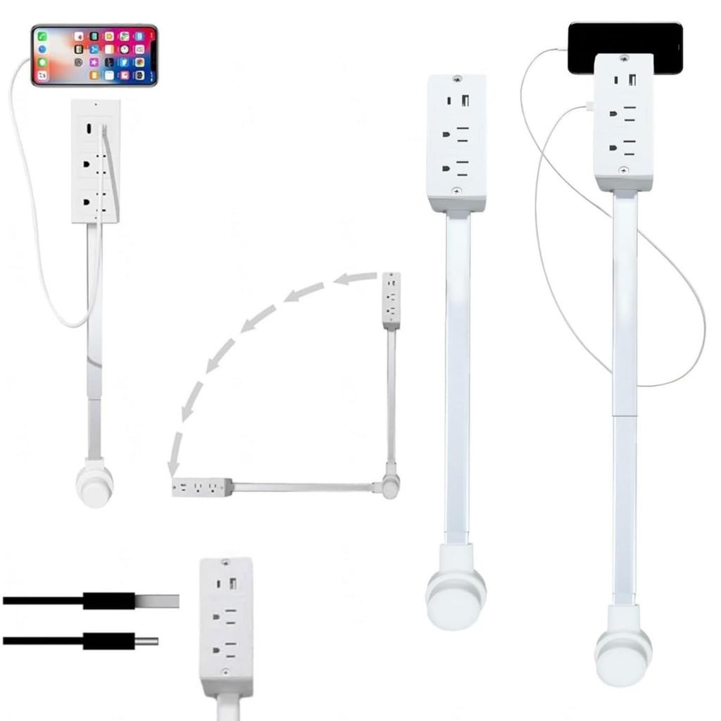 Extendable Outlet,Extendable Rotating Outlet Stick 22-34, Extendable ...