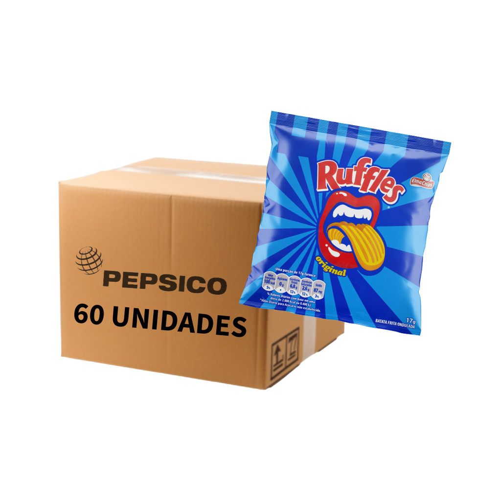 Batata Ruffles Original 17g Caixa com 60 Unidades | Shopee Brasil