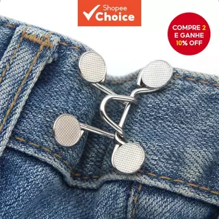 Clipe Mágico Para Redução De Cintura | Botão Oculto Ajustável Calças E Jeans , Prendedor De 2 Pacotes Presente Prático F em Oferta na Shopee