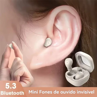 Fones De Ouvido Invisíveis SK19 Mini TWS Sem Fio Bluetooth 5.3 Para Dormir, Estéreo HIFI Com Redução De Ruído