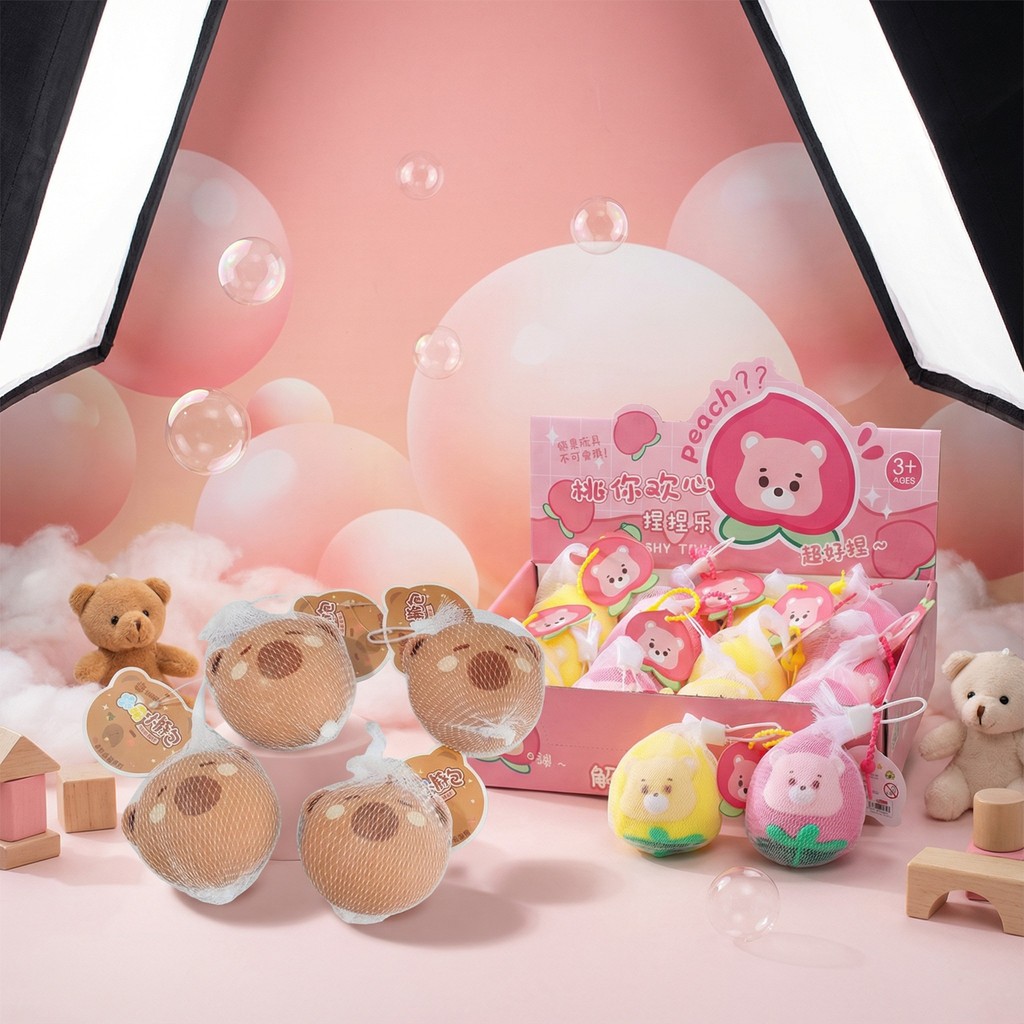 Capivara Anti-Stress EVA - Brinquedo Lento Rebound para Decoração (Fidget Toy)