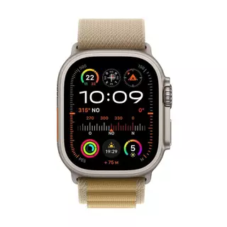 Apple Watch Ultra 2 GPS + Cellular • Caixa natural de titânio de 49 mm • Pulseira loop Alpina canela – G