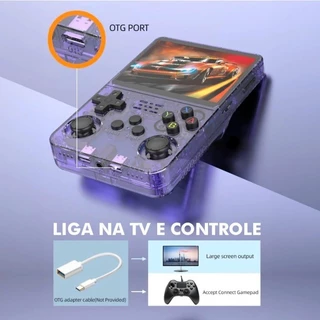 Console de Jogos Portátil R36S 64GB – Tela IPS 3.5 Polegadas, 15.000 Jogos | Pronta Entrega em Oferta na Shopee