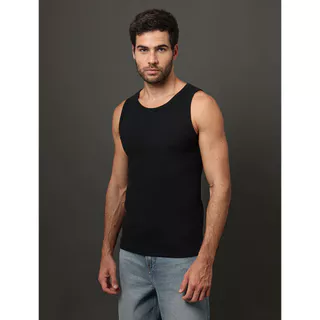 Regata Masculina Ribana Monogram Calvin Klein Jeans - Preto em Oferta na Shopee