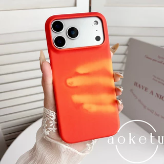 Mudança De Cor Sensível Ao Calor Adequada Para Apple 17promax Capa De Telefone iPhone 16 pro Rígida semi Embrulhada 15/1