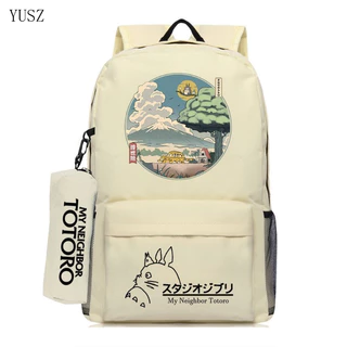 Mochila Totoro à Prova d'Água Moda Grande Capacidade Bolsa 2026 YZXD
