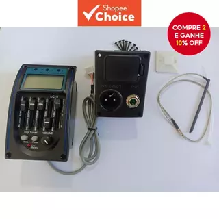 Captador De Guitarra Acústica Clássica , 5 Bandas , Acessórios De Instrumento Musical , Equalizador EQ , Pré-Amplificado em Oferta na Shopee