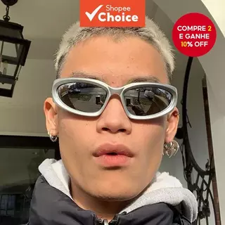 Y2K Óculos De Sol Pretos Para Esportes Ao Ar Livre Guarda-E Protetor Solar Masculino Feminino em Oferta na Shopee