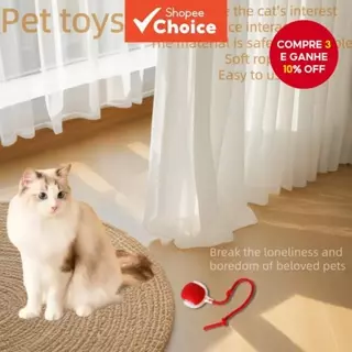 Brinquedo automático de bola de gato para entretenimento e relaxamento. Bastão inteligente estimulante para gatos que em Oferta na Shopee