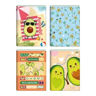 Caderno Costurado Jandaia Universitário Capa Dura Avocado 80 Folhas - Embalagem com 5 Unidades Sortidas em Oferta na Shopee