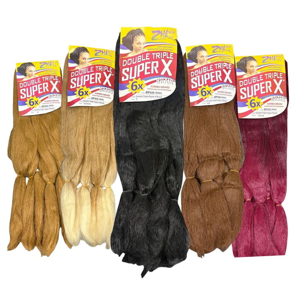 Cabelo Jumbo Braid Double Triple Super X 6x Jumbão 400g Fibra