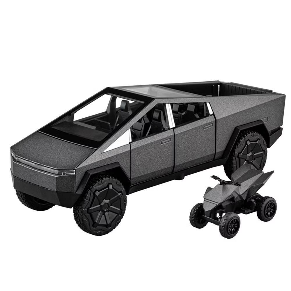 Miniatura Tesla Cybertruck 1:36 Diecast Brinquedo Colecionável