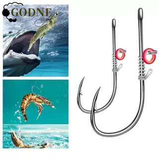 GODNESSFO 10 Peças De Ganchos De Isca De Camarão Vivo , Anzol De Aço De Alto Carbono Com Abertura Larga E , Selecionador em Oferta na Shopee