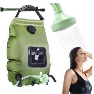 Bolsa Ducha Portátil Solar 20L Térmica para Aquecimento de Água Ideal para Camping Pesca Viagens