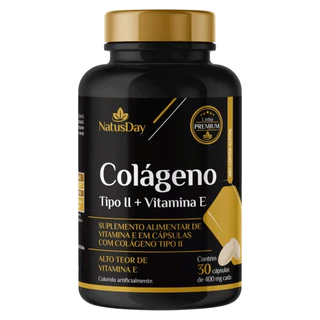 Colageno Tipo II + Vitamina E Linha Premium NatusDay Suplemento Alimentar Contém 30 Capsulas em Oferta na Shopee