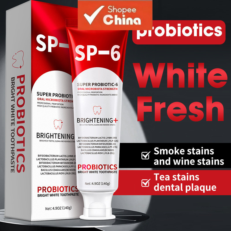 Pasta de Dente Probiótica SP-6 para Remover Dentes Amarelados, Hálito ...