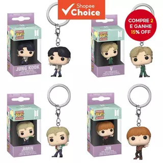 Conjunto De Chaveiro Fashion BT21 , Boneca De Figura De Ação De Personagem De PVC Coreano , Presente Original Fofo Para em Oferta na Shopee