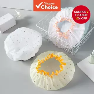 Touca De Banho Para Mulheres , À Prova D'água , Uso Doméstico , Maquiagem , Cozinha , Fumaça De Óleo E Capa Contra Poeir em Oferta na Shopee