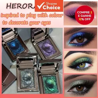 Herorange Sombra De Olho Em Uma Cor, Brilhante, À Prova D'água, Resistente Ao Suor, Ideal Para Festas góticas em Oferta na Shopee