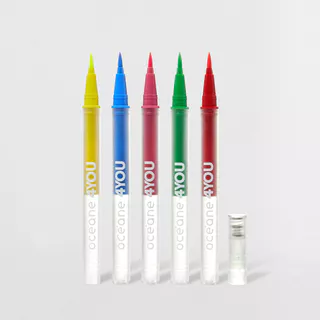Kit Caneta Delineadora Flash Color Pen Neon 4you (5 Produtos) em Oferta na Shopee