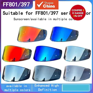 2025 Viseira para Capacete Integral LS2 FF397 FF801 Acessórios de Substituição Escudo Anti-UV para Motocicleta ZQM8