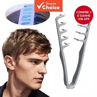 Pente De Cabelo Masculino Com Dentes Largos Para Raízes Fofas , Ferramenta Diária De Cabeleireiro Doméstico em Oferta na Shopee