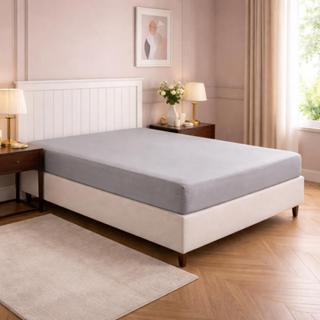 Lençol Com Elástico Premium Avulso 400 Fios Percal Liso Toque Macio Acetinado