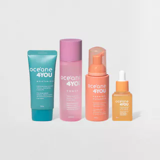 Kit Espuma Facial + Tônico Facial + Sérum + Hidratante Facial 4you (4 Produtos) em Oferta na Shopee