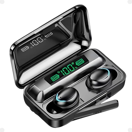 Tws F9 5 Fone De Ouvido Bluetooth A Prova Dágua E Powerbank