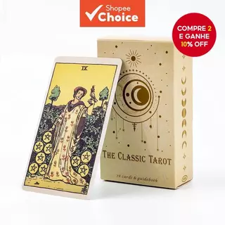 Baralho De Tarô Clássico De 78 Cartas-Jogo De Festa E Adivinhação Para Iniciantes Entretenimento De Mesa em Oferta na Shopee