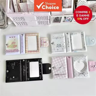 Mini Álbum De Cartões Kpop , Cartão De Nome Fofo , Livro De Fotos , Com 32 Bolsos , Livreto De Pequeno-3 Polegadas em Oferta na Shopee