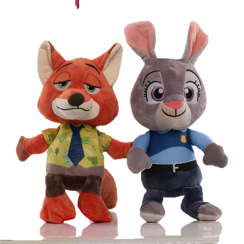 27cm-32cm Brinquedo de Pelúcia do Filme Zootopia, Nick Wilde Raposa ...