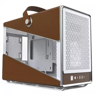 Gabinete Montech Heritage, Mini Tower, Couro e Metal, mATX, Sem Fonte, Sem Fan, Branco em Oferta na Shopee